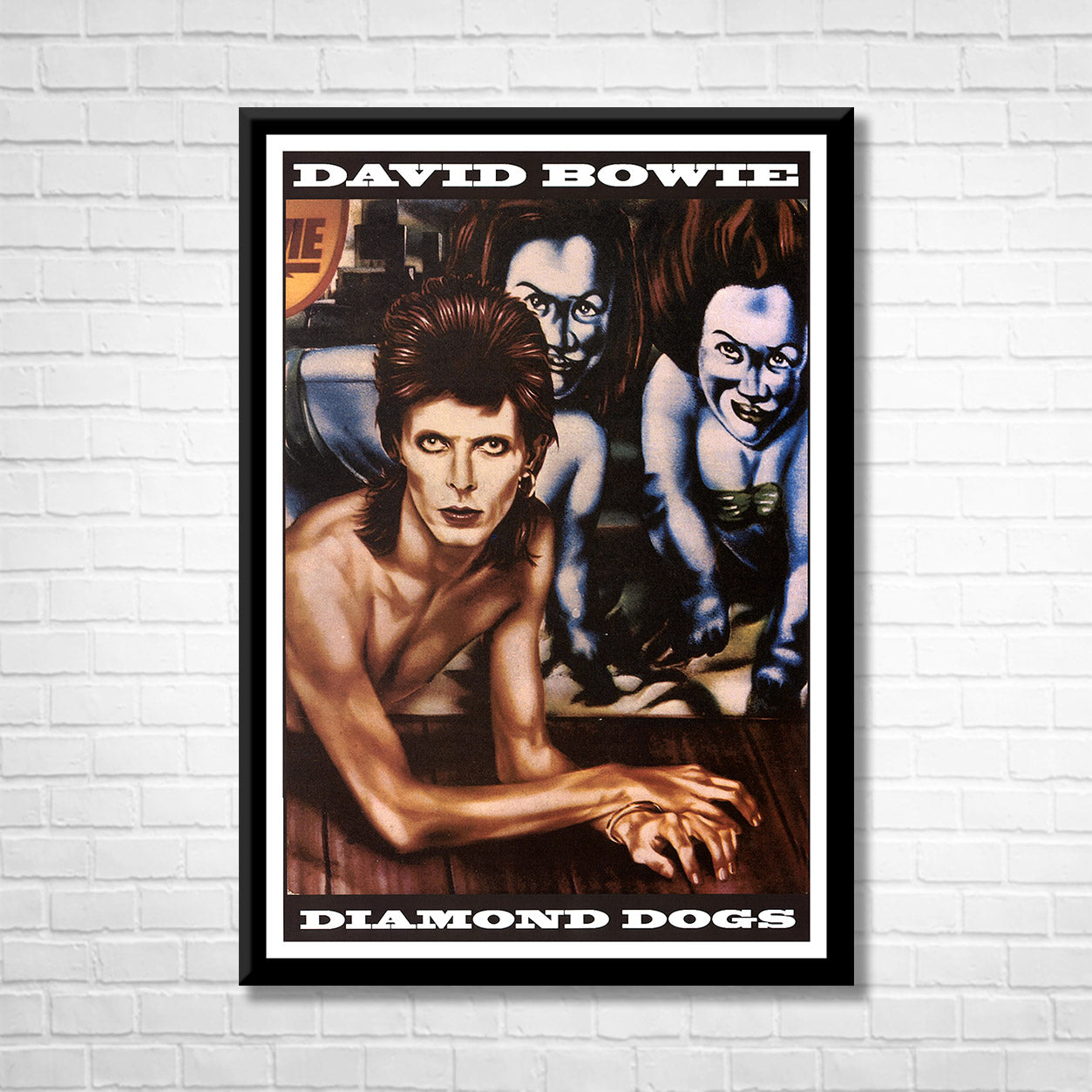 Classic Rock DAVID BOWIE - Diamond Dogs Framed Reproduction Poster