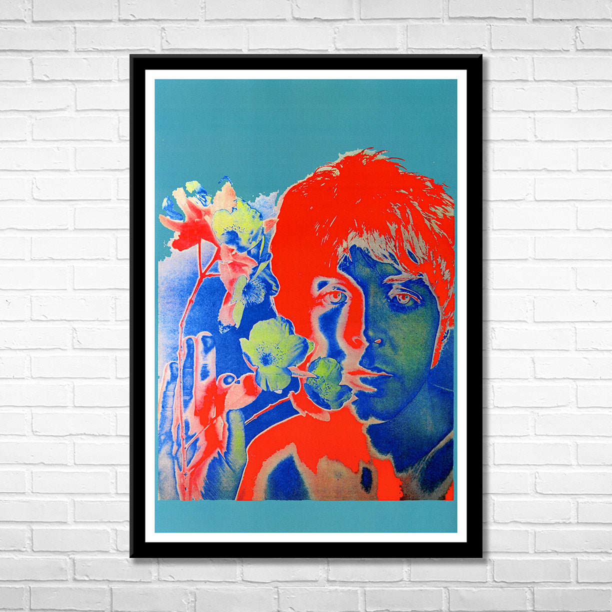 Classic Rock PAUL MCARTNEY - PSYCHEDELIC 1967 Framed Reproduction Poster
