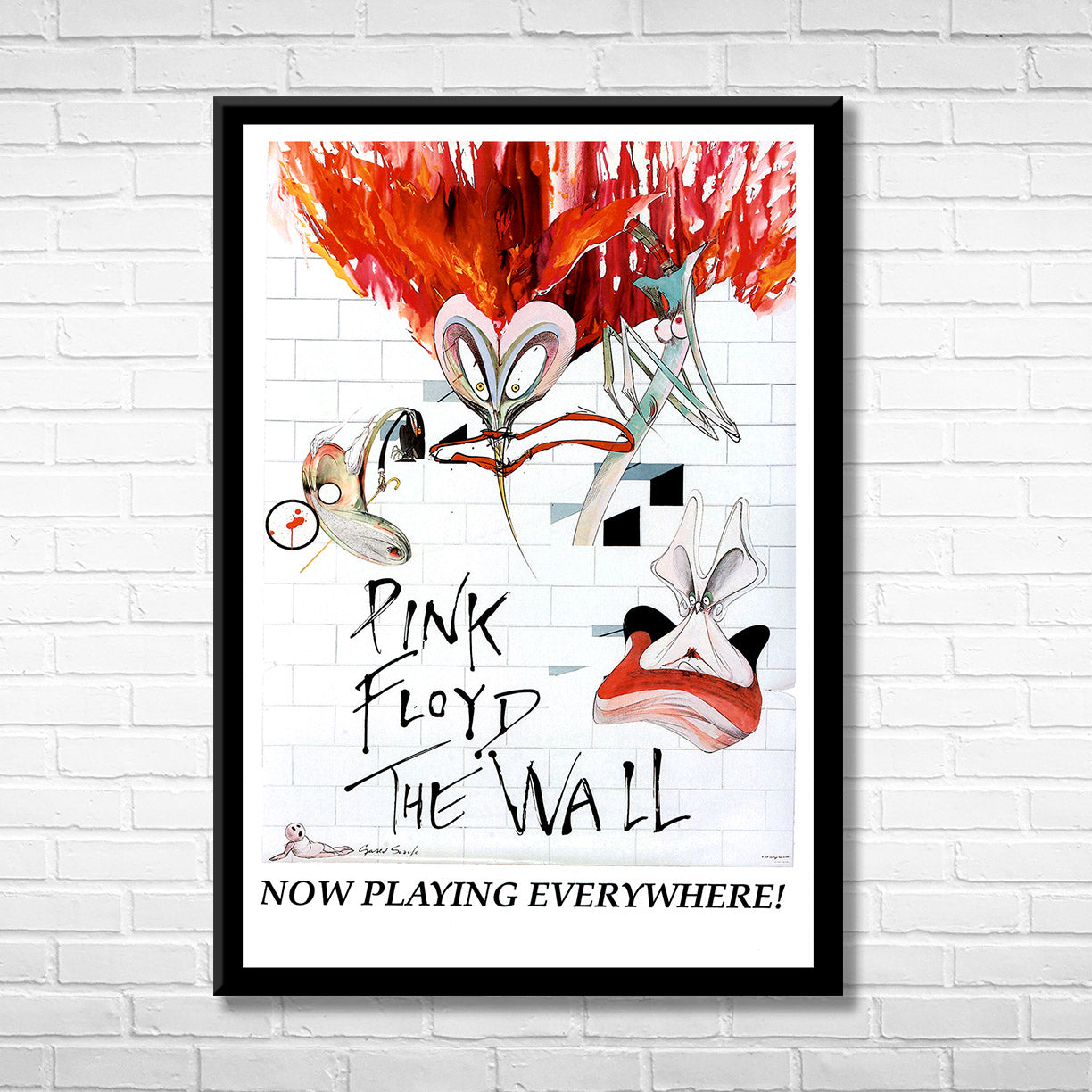 Classic Rock PINK FLOYD - THE WALL Framed Reproduction Poster