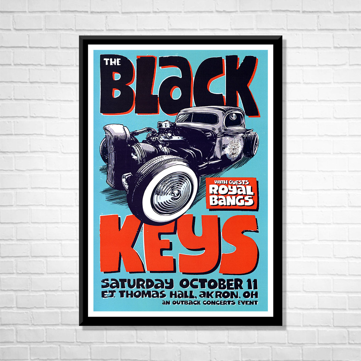 Classic Rock THE BLACK KEYS - OHIO Framed Reproduction Poster