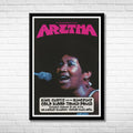 Aretha Franklin Framed Music Poster