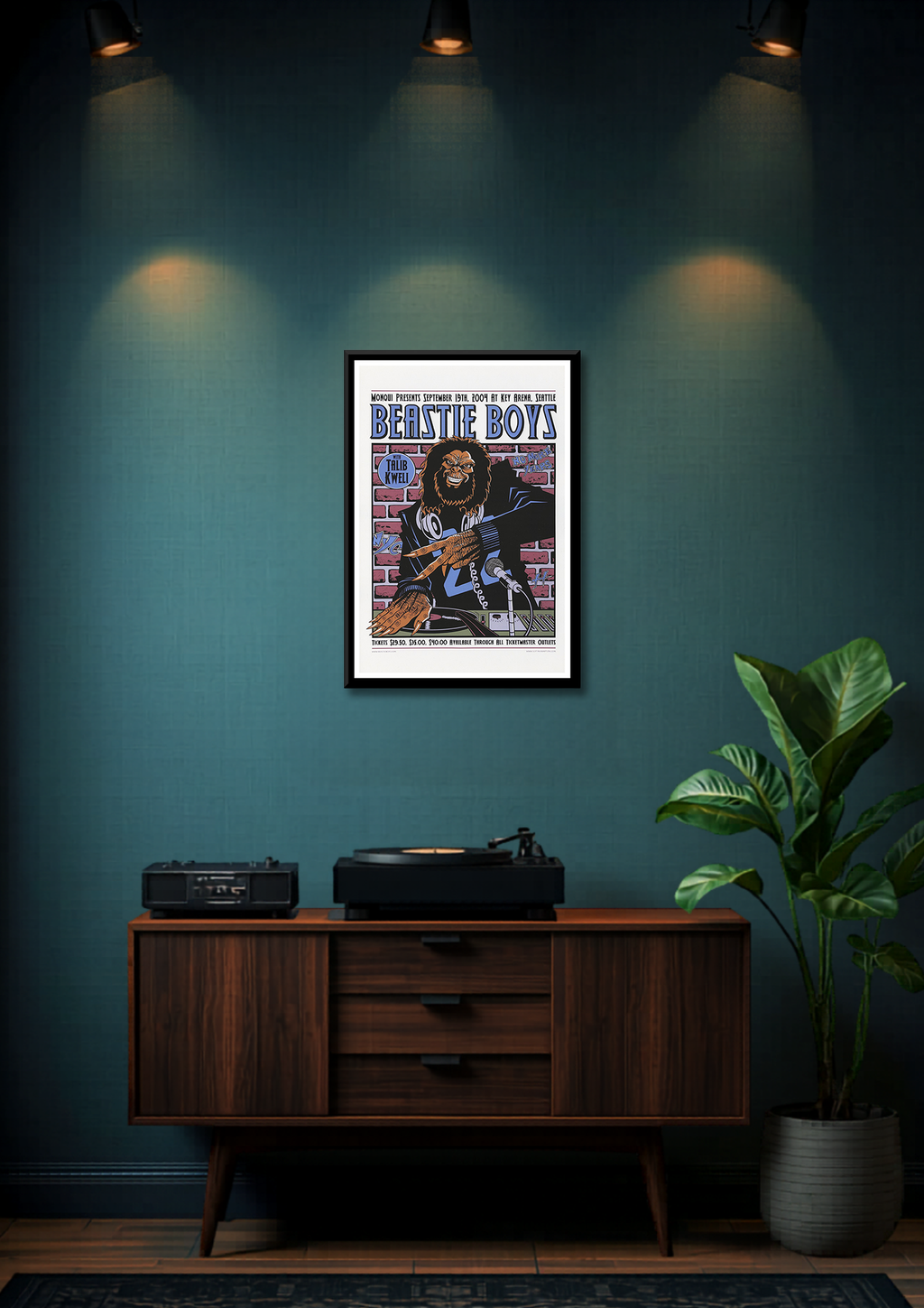 Beastie Boys at the Key Arena Framed Music Poster