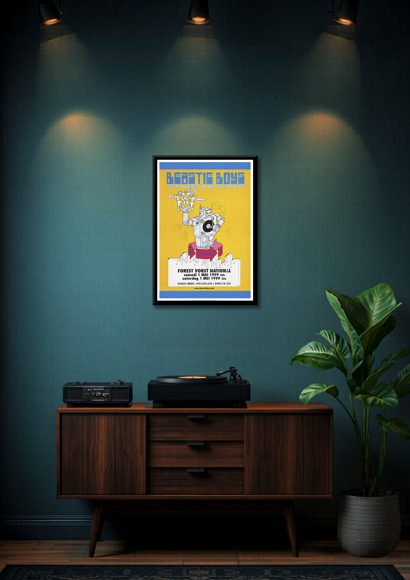 Beastie Boys World Tour 1999 Framed Music Poster