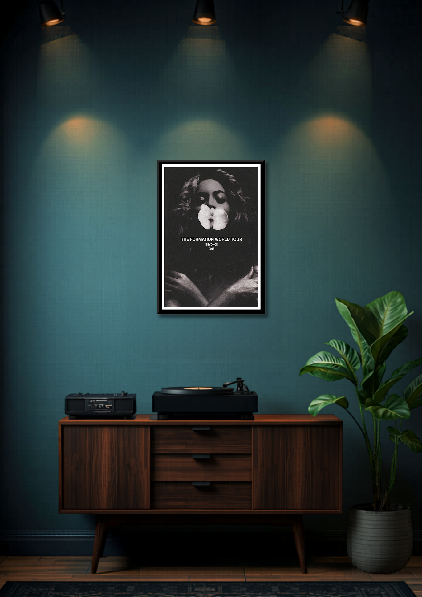 Classic Pop Beyoncé The Formation World Tour Framed Music Poster