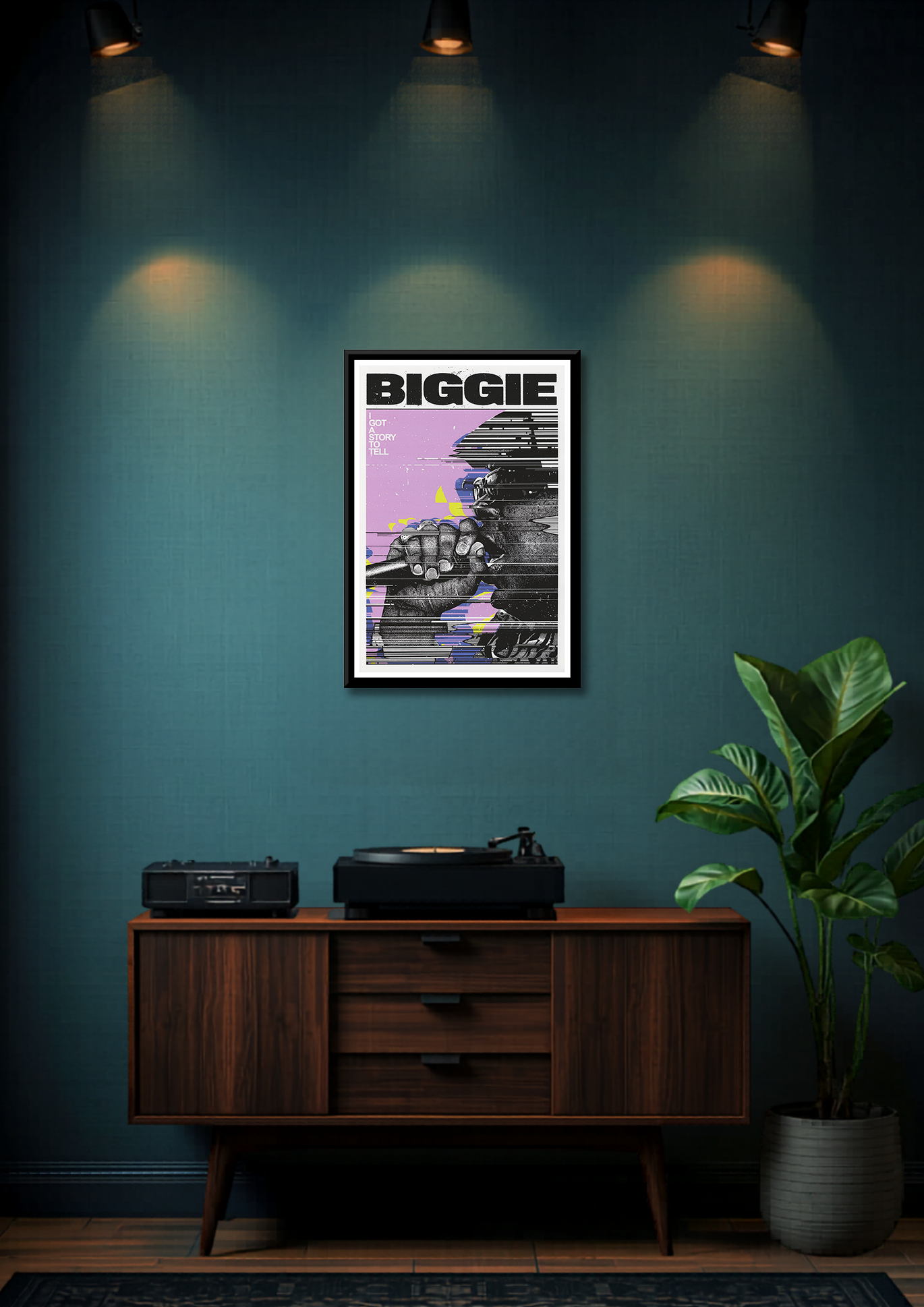 Biggie Ive Got a Story to Tell You Framed Music Poster