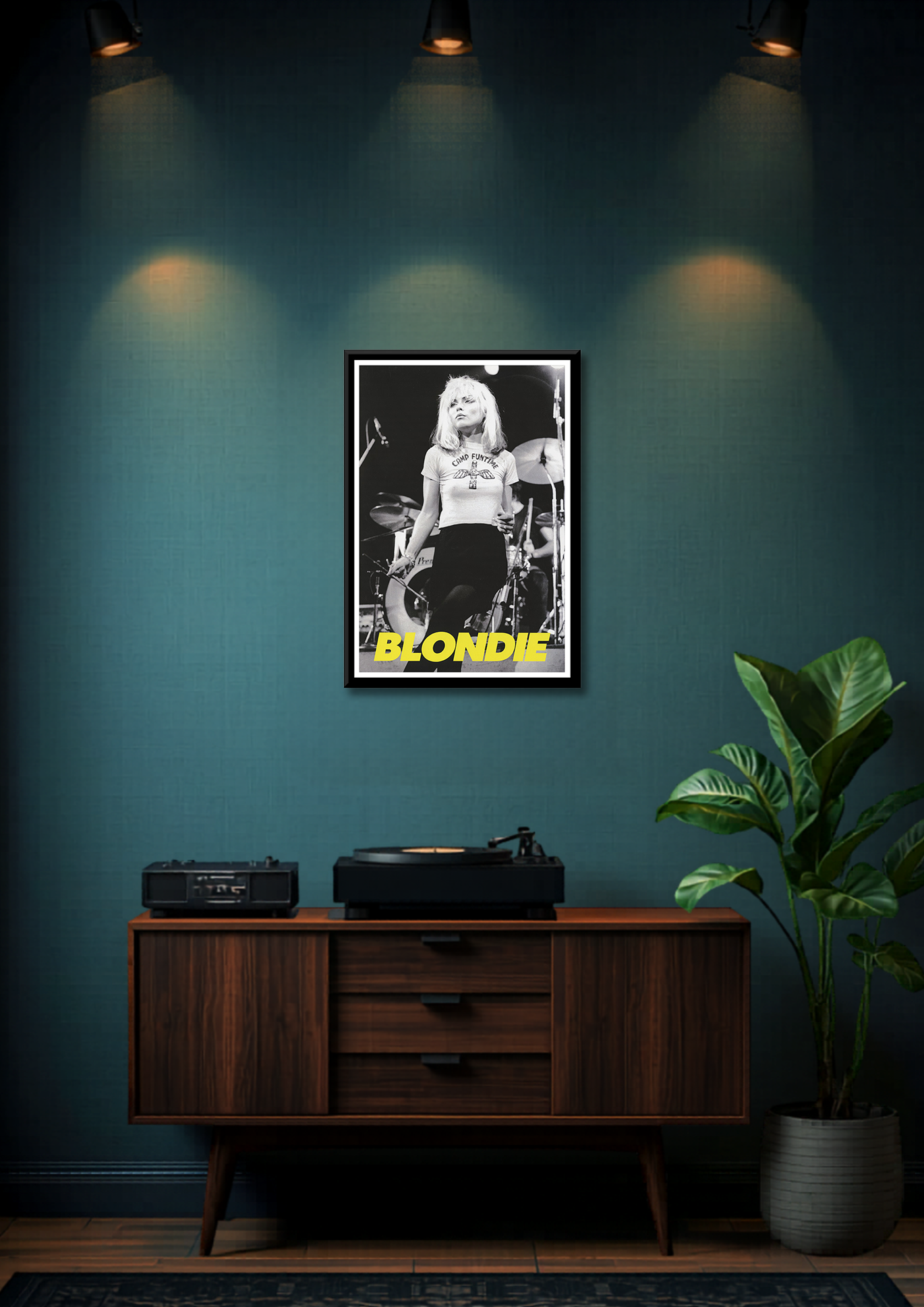 Classic Rock Blondie I Framed Music Poster