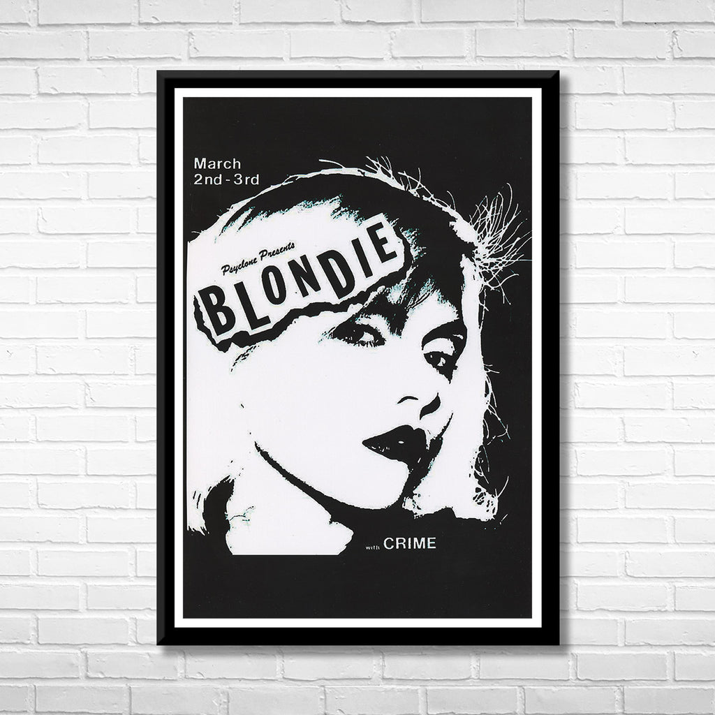 Classic Rock Blondie Framed Music Poster
