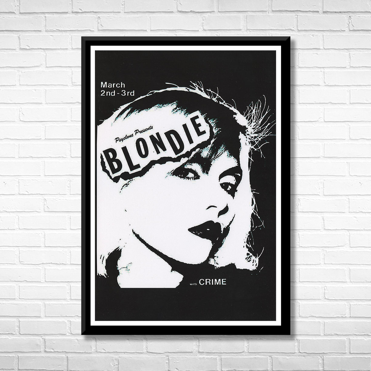 Classic Rock Blondie Framed Music Poster