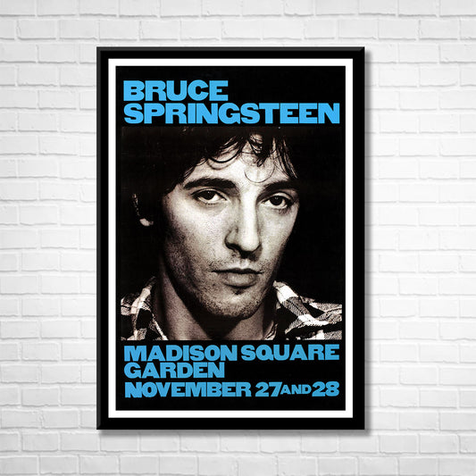 Classic Rock BRUCE SPRINGSTEEN - MSG 1980 Framed Reproduction Poster