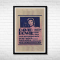 Classic Rock David Bowie at the Hollywood Palladium Framed Music Poster
