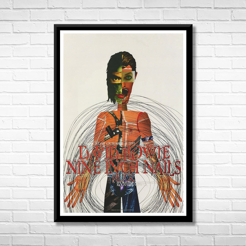 Classic Rock David Bowie Nine Inch Nails Framed Music Poster