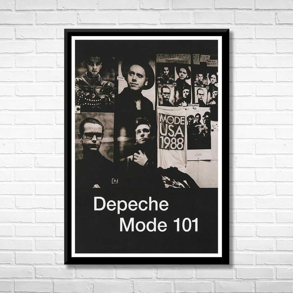 Classic Rock Depeche Mode 101 Framed Music Poster