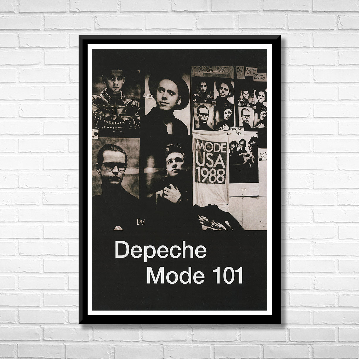 Classic Rock Depeche Mode 101 Framed Music Poster