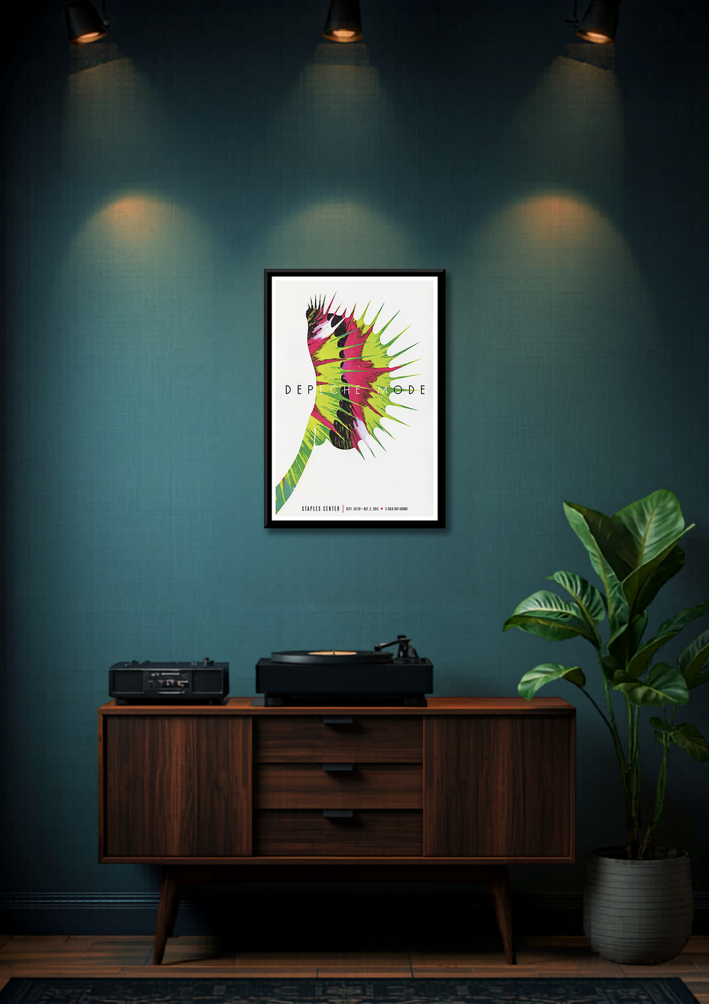 Classic Rock Depeche Mode at the Staples Center Framed Music Poster