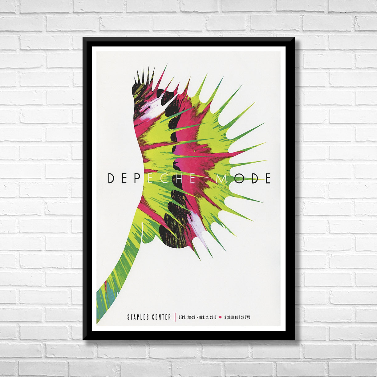 Classic Rock Depeche Mode at the Staples Center Framed Music Poster