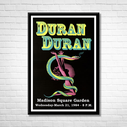 Classic Rock DURAN DURAN - MSG 1984 Framed Reproduction Poster