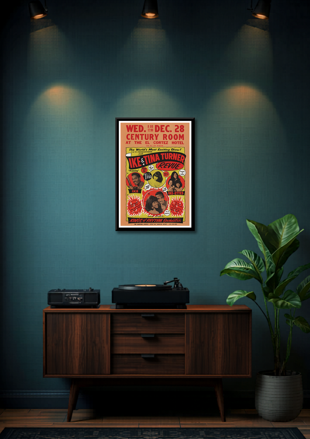 Ike and Tina Turner Revue Framed Music Poster