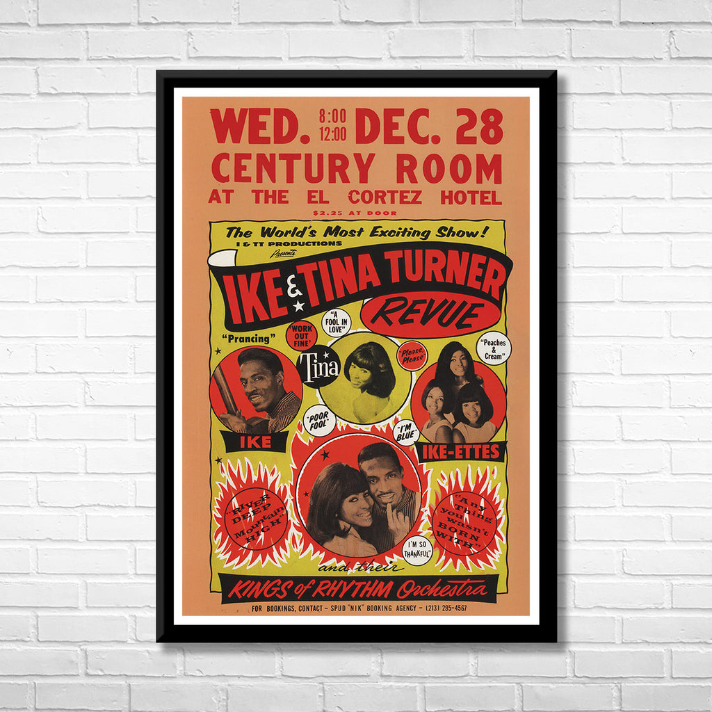 Ike and Tina Turner Revue Framed Music Poster