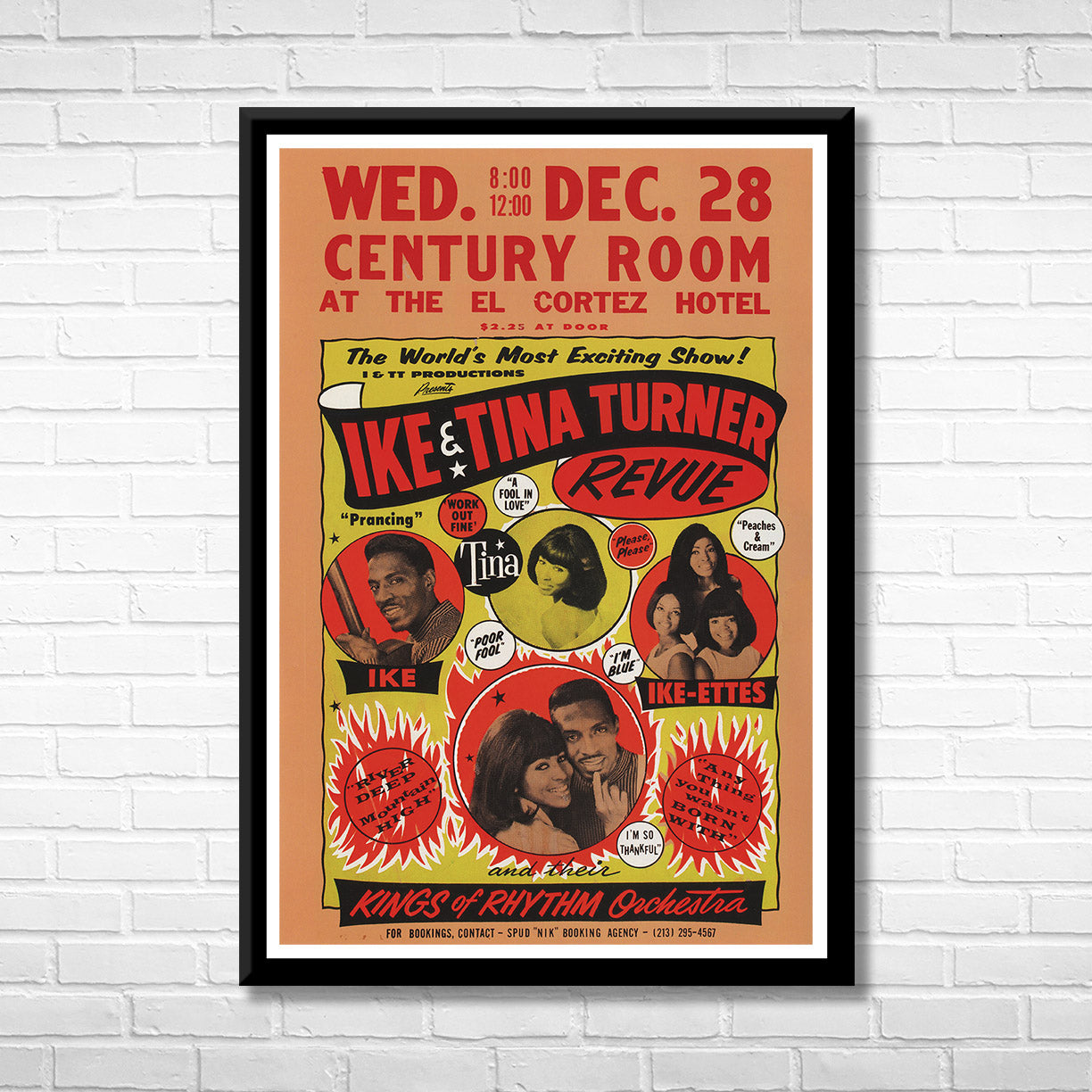 Ike and Tina Turner Revue Framed Music Poster