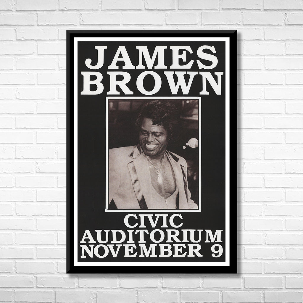 James Brown at the Civic Auditorium Framed Music Poster