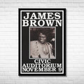 James Brown at the Civic Auditorium Framed Music Poster