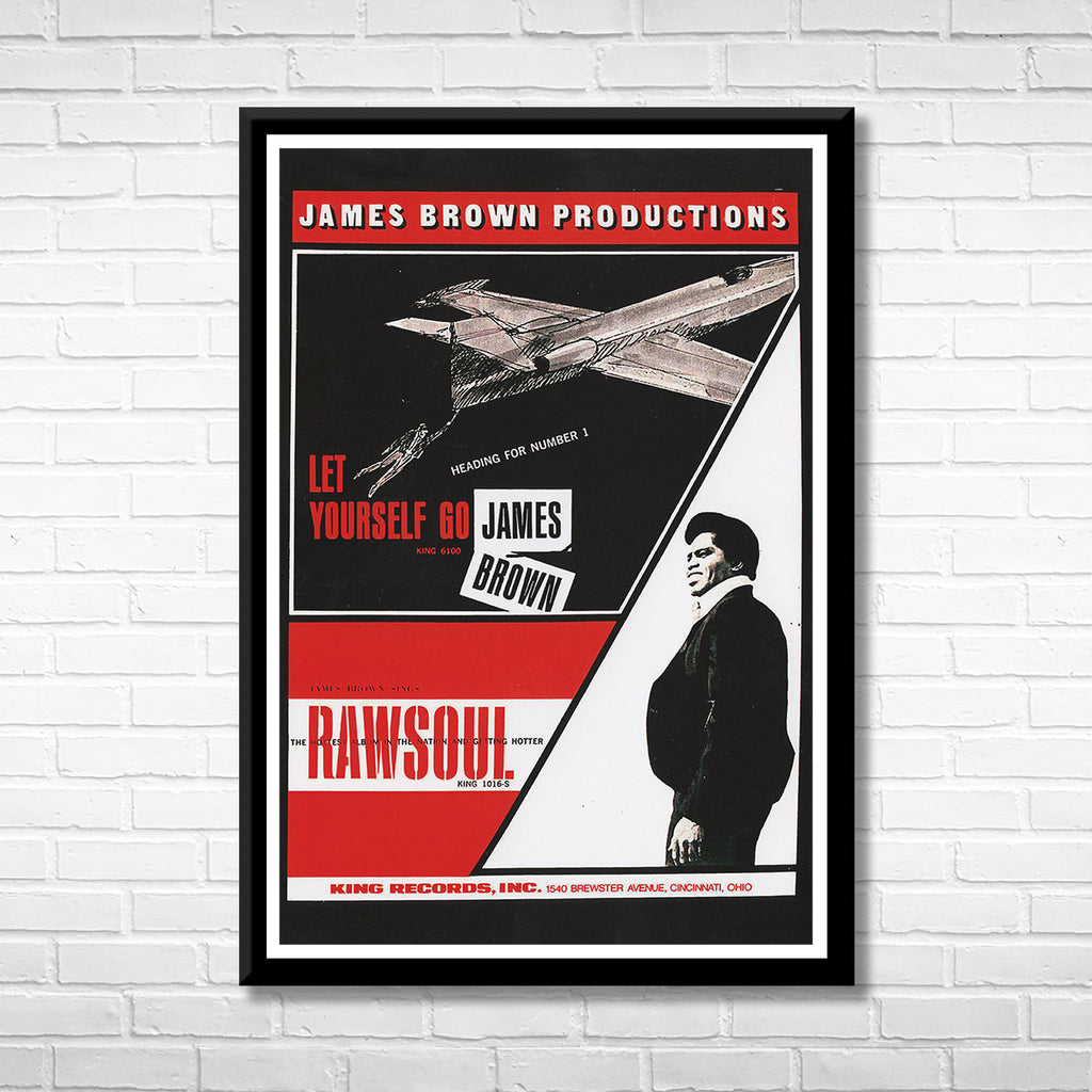 James Brown Let Yourself Go Framed Music Poster