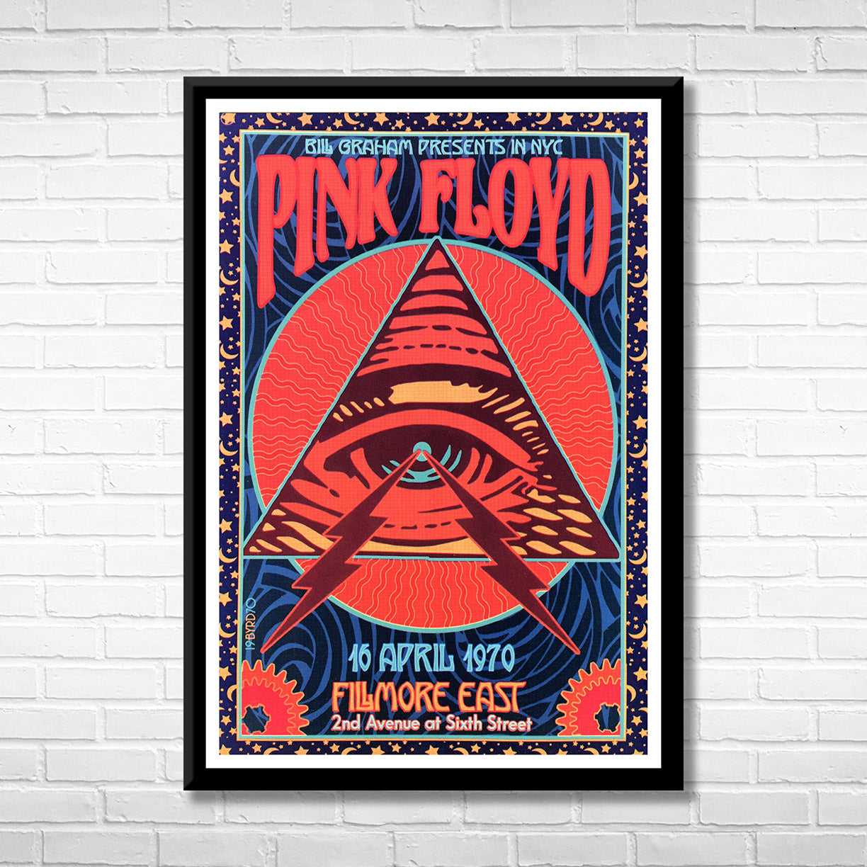 Classic Rock PINK FLOYD -FILMORE EAST 1970 Framed Reproduction Poster ...