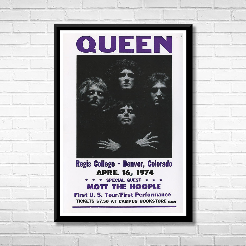 Classic Rock Queen at the Regis College Denver Framed Music Poster