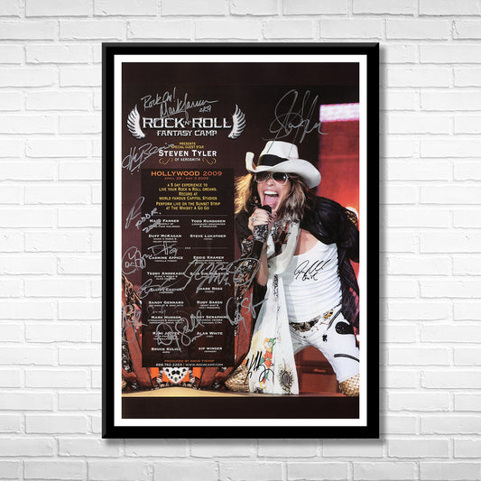 Classic Rock STEVEN TYLER - ROCK & ROLL BOOTCAMP Framed Reproduction Poster