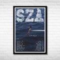 SZA Framed Music Poster