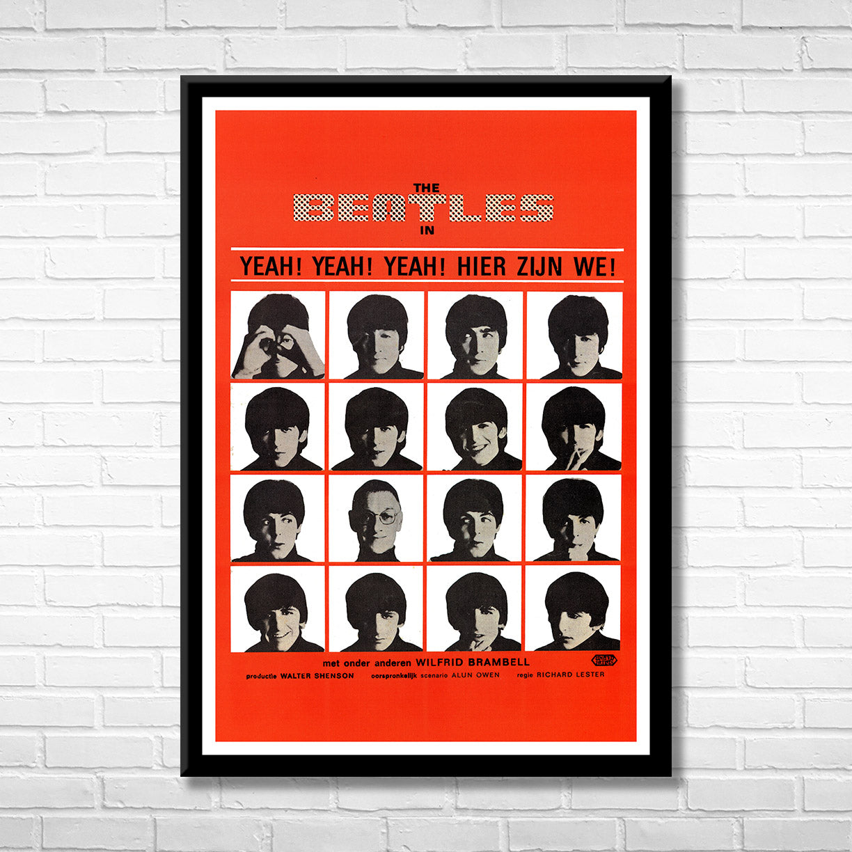 Classic Rock THE BEATLES - IN YEAH, YEAH, YEAH Framed Reproduction Poster