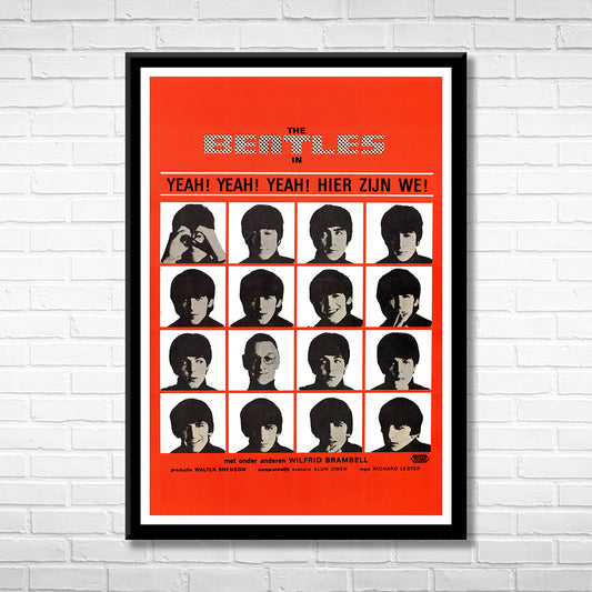 Classic Rock THE BEATLES - IN YEAH, YEAH, YEAH Framed Reproduction Poster
