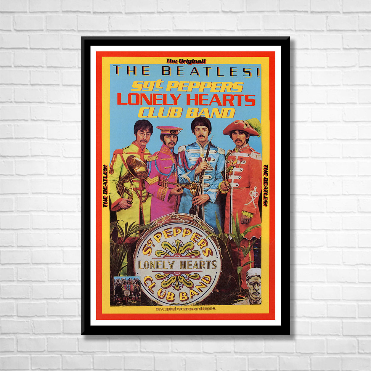 Classic Rock THE BEATLES - SGT.PEPPERS LONELY HEARTS CLUB BAND Framed Reproduction Poster