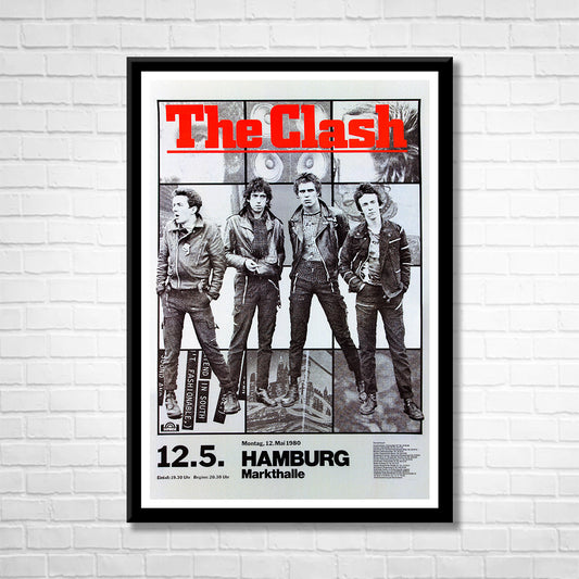 Classic Rock THE CLASH 1980 Framed Reproduction Poster