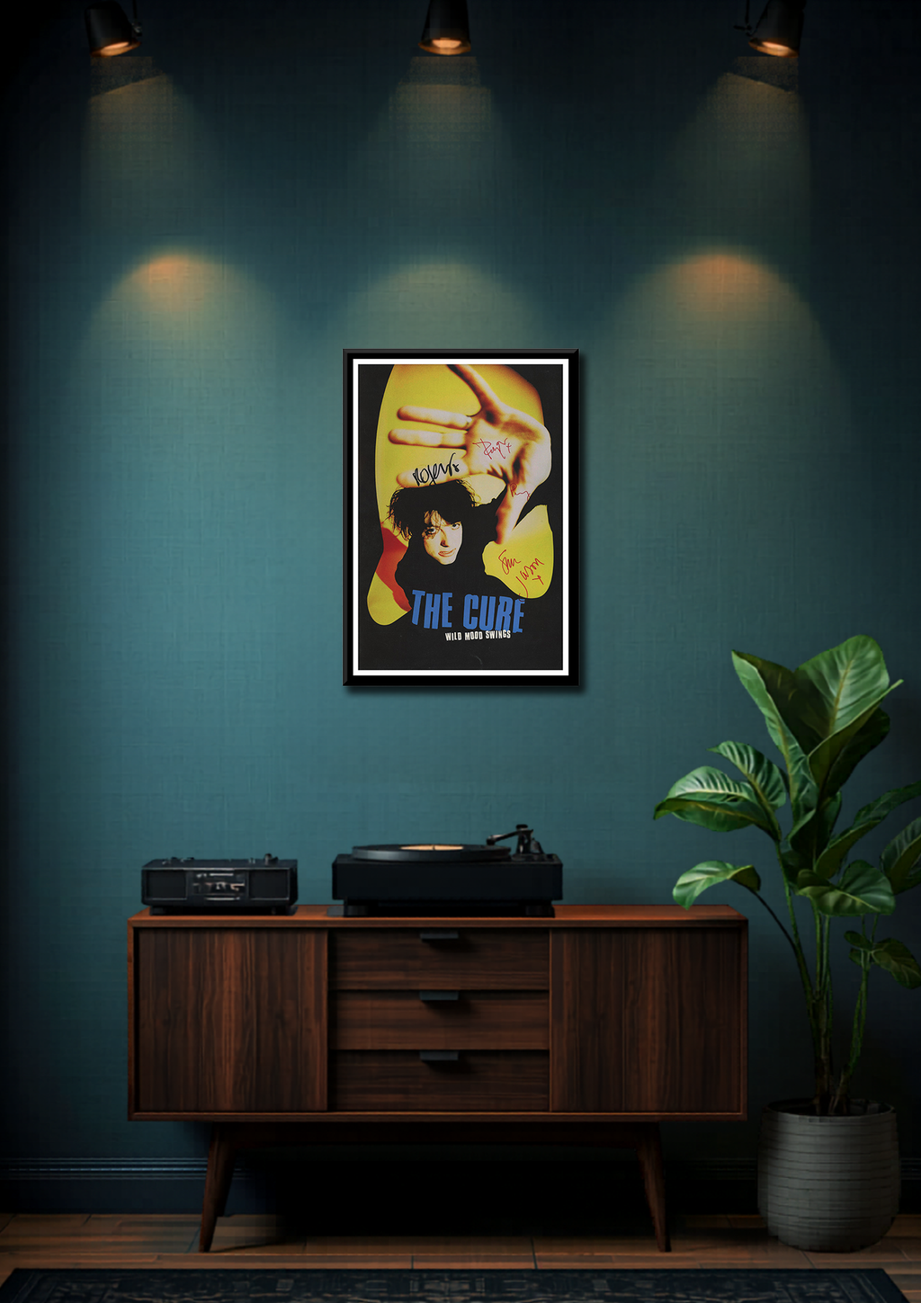Classic Rock The Cure Wild Mood Swings Framed Music Poster