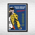 Classic Rock The Freddie Mercury Tribute Concert Framed Music Poster