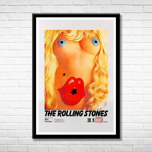 Classic Rock THE ROLLING STONES - FRANKFURT Framed Reproduction Poster