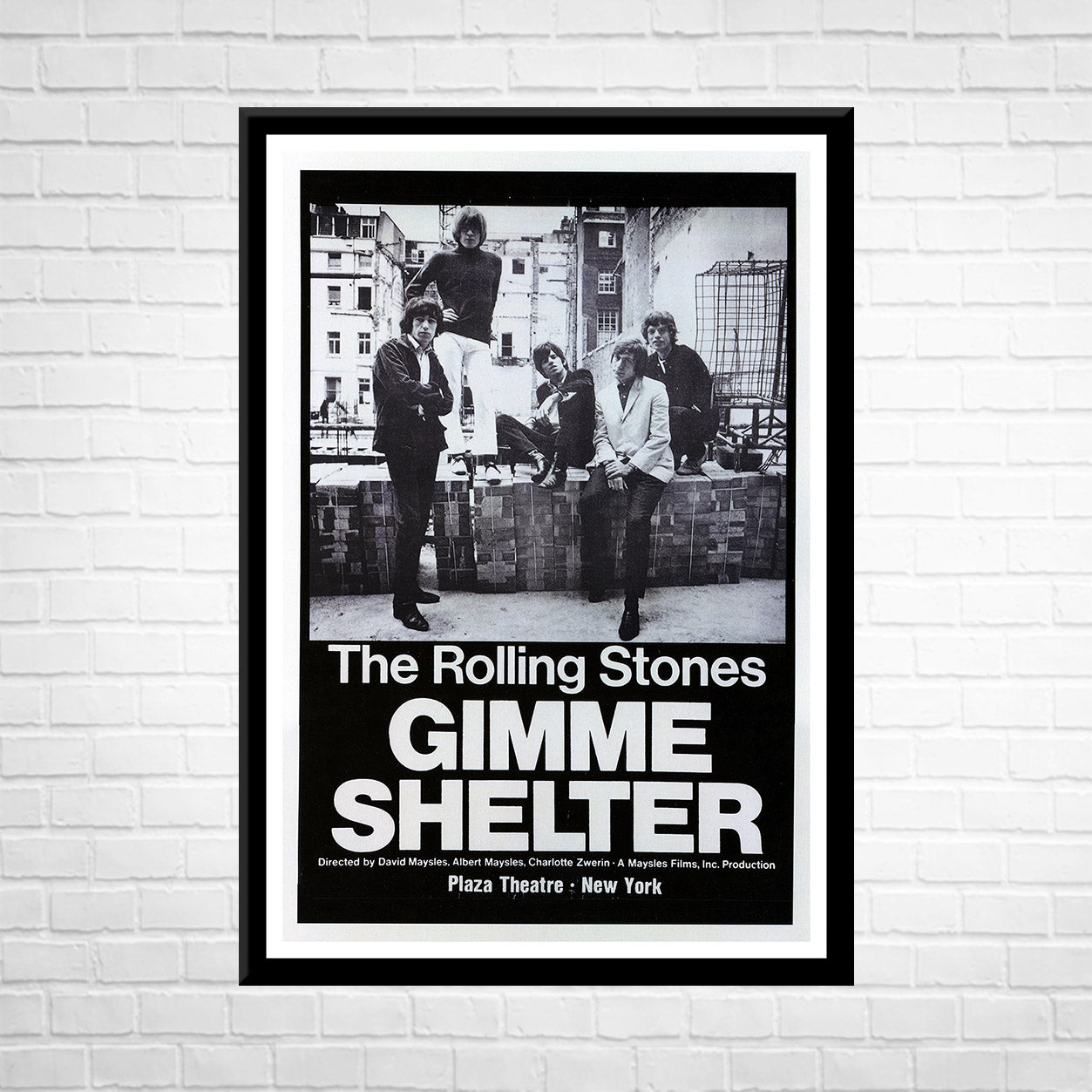 Classic Rock THE ROLLING STONES - GIMME SHELTER Framed Reproduction Poster