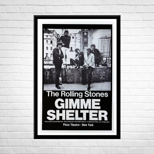 Classic Rock THE ROLLING STONES - GIMME SHELTER Framed Reproduction Poster