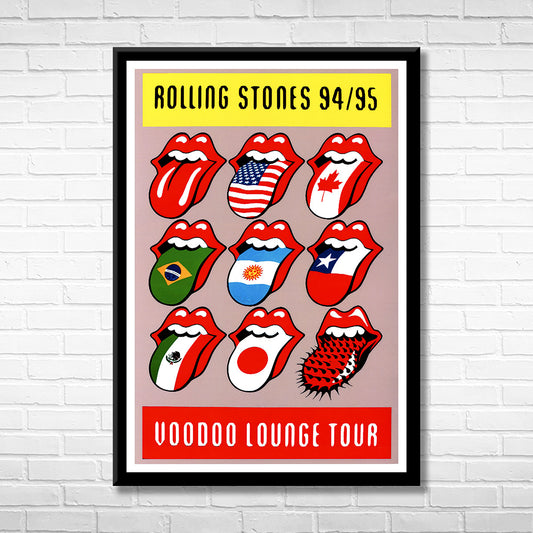 Classic Rock THE ROLLING STONES - VOODOO 94/95 Framed Reproduction Poster