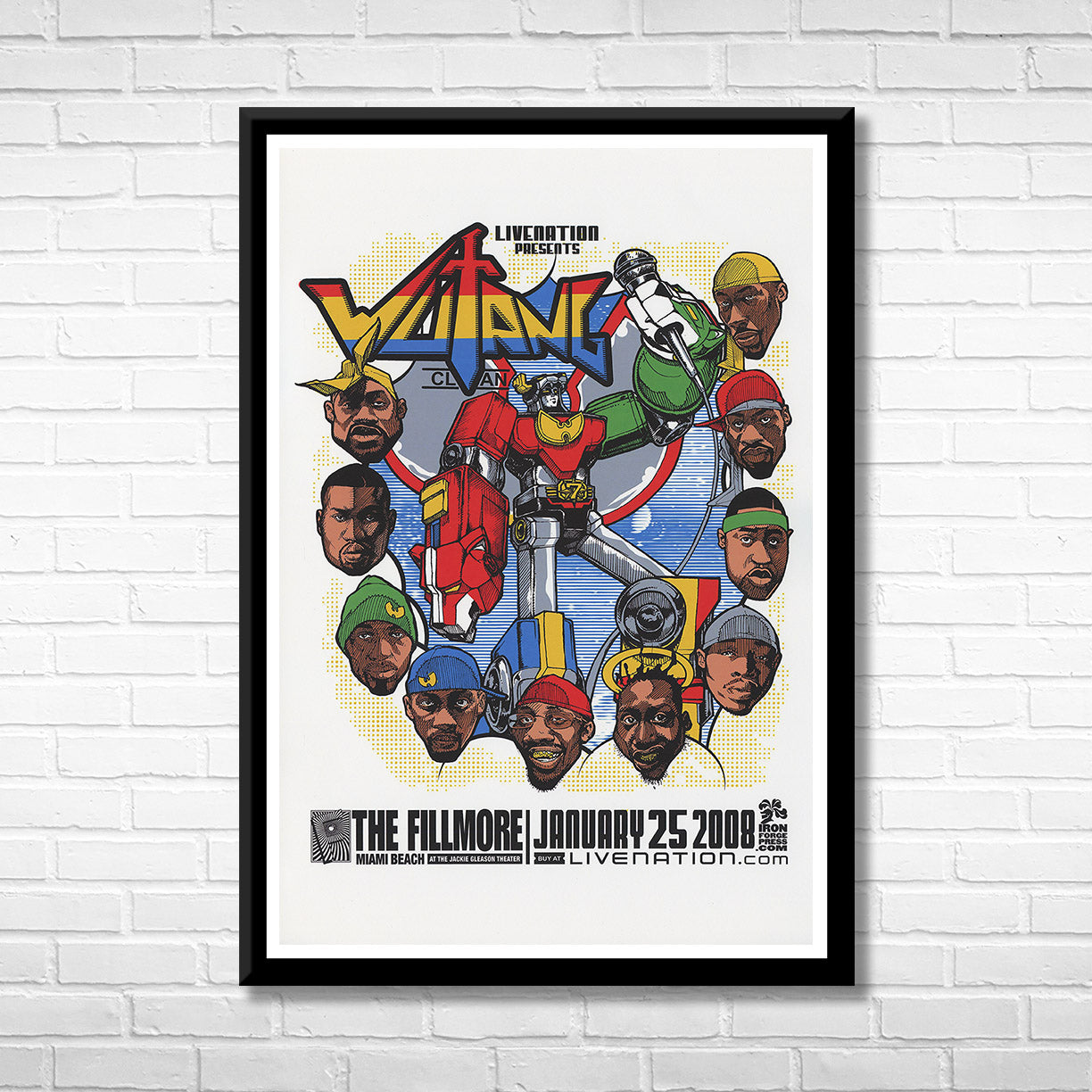 Wu-Tang Clan at the Fillmore Framed Music Poster